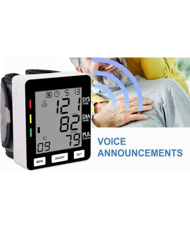 Digital Wrist Blood Pressure Monitor - Adjustable Cuff Accurate Readings 2 User Memory Easy-to-Read Display - International Shipping Available - Buy Online on GoSupps.com