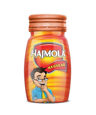 Dabur Hajmola Digestive Tablets Regular 3 x 76 g Spicy herb mix digestive aid tasty chewable tablets ideal for snacks practical on the go with Kajal 3 Packung