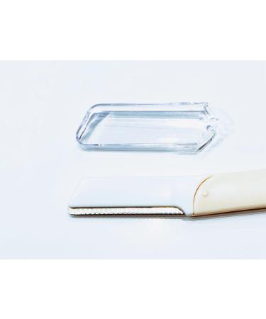 Glam'up Paris-Set with 2 eyebrow razors-portable razor for the face-manual razor for trimming and shaping eyebrows-dermaplaning tools-women and men