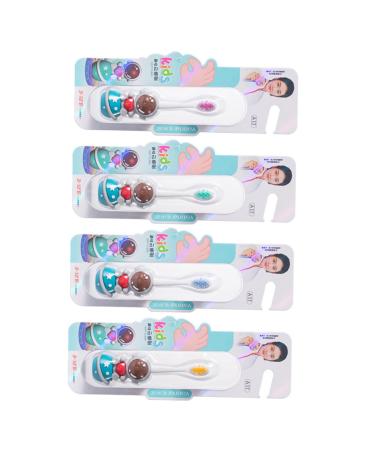 Children's toothbrush cartoon astronaut toothbrush soft bristles individually packed for toddlers boys and girls children's toothbrush blue