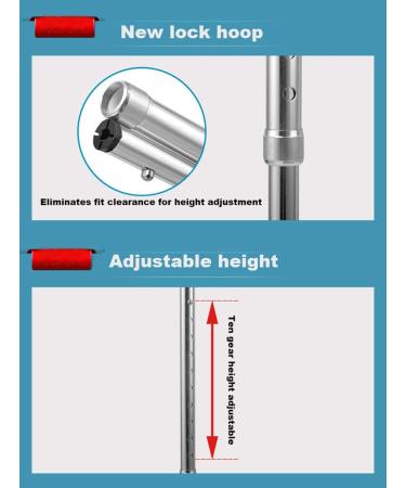 Walking Stick Crutch for Elderly Seniors Teleswalking Cane Height Adjustable Lightweight Aluminum Walking Aid for Men Women with Ergonomic Handle (Silver) Elegant - Buy Online on GoSupps.com
