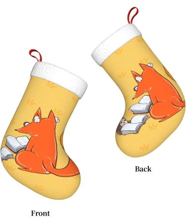 YYHHAOFA Sunflower Seeds and Foxes Christmas Decorative Stockings : Soft Light and Tactile Suitable for Christmas Halloween - Buy Online on GoSupps.com