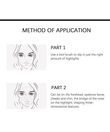 KYDA Face Highlighter Palette Kit - SUN GLOW (Champagne Gold) | Shimmer Contour Highlight Makeup with Brush - Buy Online on GoSupps.com