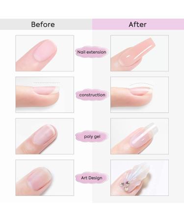 VENALISA 50ml Builder Nail Gel Kit - Gray Nude Camouflage Natural Color Poly Gel - Buy Online on GoSupps.com