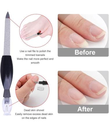 Manicure Set Portable Travel Essential Nail Clipper Professional Stainless Steel Fashion Pedicure Kit Grooming Gift for Men Women Friends and Parents - Buy Online on GoSupps.com