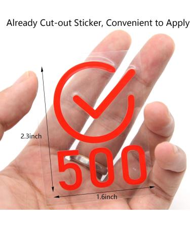 Self-Adhesive Milestones Stickers for Peloton Bike - Red Vinyl Decal - Buy Online on GoSupps.com