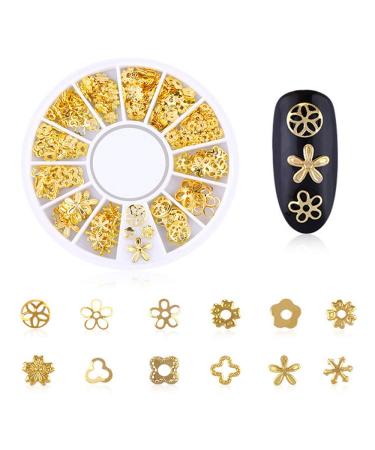 6 Boxes Metal Nail Studs 3D Art Decorations Glitter Jewels Rivet Micro Beads for Manicure Tips - Buy Online on GoSupps.com
