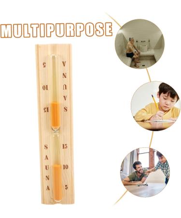 Doitool 15-Minute Sandwatch Timer - Wood Sauna Timer Hourglass for Home & Gym | Perfect 15-Minute Countdown for Sauna Sessions - Buy Online on GoSupps.com