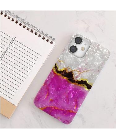 ARSTVEC Glitter iPhone 12/12 Pro Case - Pink Golden Marble TPU Cover for Women | Slim & Elegant Protective Phone Case - Buy Online on GoSupps.com