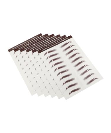 Beavorty Makeup Gadgets 6pcs Eyebrow Stickers Stickers 3d Eyebrows Stickers Imitation Eyebrow Tattoos Applique Makeup Stickers