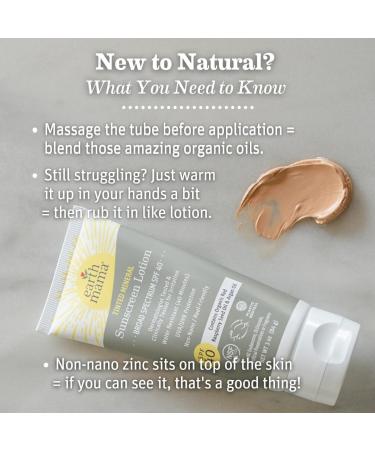 Earth Mama Tinted Mineral Sunscreen Lotion SPF 40 Contains Organic Argan and Red Raspberry Seed Oil 3-Ounces 3 Ounce (Pack of 1) - Buy Online on GoSupps.com