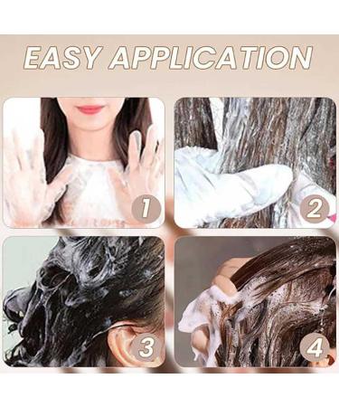 Plant-Based Hair Coloring Cream - Mild Formula Long Lasting Natural Plant Hair Dye Plant Extracts Hair Color Dye Cream Hair Dye Cover Gray Hair for Women Men (Natural Black Same size) Natural Black 10.5 g (Lot de 20) - Buy Online on GoSupps.com