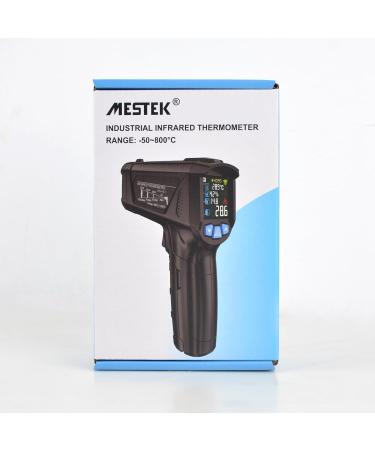 Buy Mestek Infrared Thermometer -50 C to 800 C | Laser IR Pyrometer with K-Probe & LCD Alarm for Kitchen Use - Buy Online on GoSupps.com