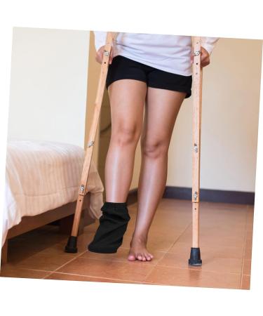 SUPVOX Foot Fracture Nursing Socks | Extra Wide Ankle Support for Men | Swelling Relief & Warm Care | Gypsum Sock | Black - 32x18x0.8cm - Buy Online on GoSupps.com