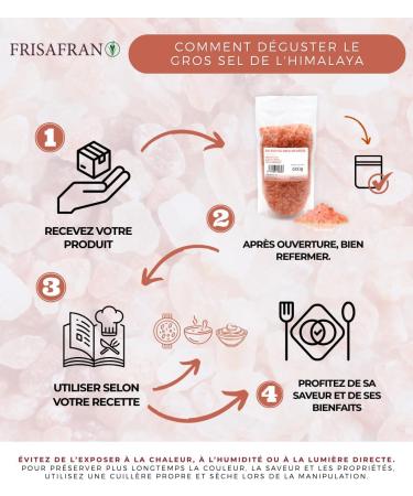 FRISAFRAN | Sel Rose De l'Himalaya Gros 2kg | sel grain | 100% naturel et non raffin | Haute teneur en min raux | Origine Pakistan | GRAND | sel himalaya | Rose | sel himalaya rose | Pas D'additifs - Buy Online on GoSupps.com