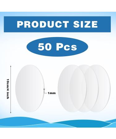 50PCS 4 Inch Clear Circle Acrylic Blanks for Milestone Markers, Name Cards, Cricut Cutting, Painting DIY Projects - Buy Online on GoSupps.com