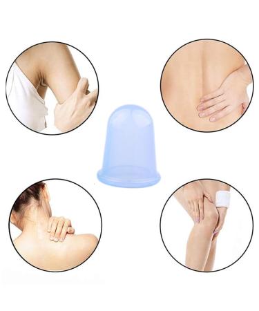 Silicone Cup Set - 4 Transparent Massage Cups for Fat Reduction & Face Massage Aid - Buy Online on GoSupps.com