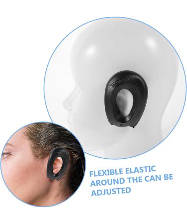 FRCOLOR 2 Pairs Ear Covers Shower Waterproof Earcaps Silicone Ear Shield Salon Hairdressing Earmuff Hair Color Ear Protector Hair Coloring Earmuff Woman Suite Take a Bath 8*5.5cm Black - Buy Online on GoSupps.com