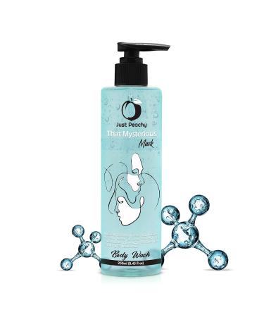 RUVYAA Ju.st Peachy That Mysterious Musk Shower Gel | Body Wash | Free from SLS Phosphates & Paraben | Enriched with Hyaluronic Acid & Vitamin E | 100% Vegan | 250 ml
