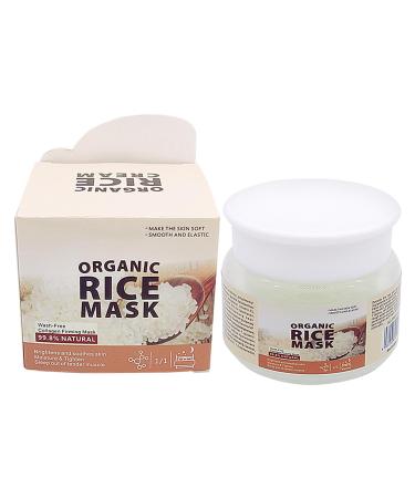 Veeteah rice sleep cream leave-in face lightening gel with raw rice porridge face care products for home dorm vacation travel ages