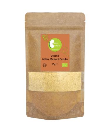 Organic Yellow Mustard Powder -Certified Organic- by Busy Beans Organic (50g) - Buy Online on GoSupps.com