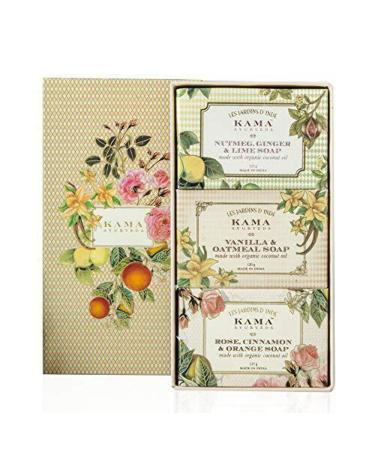 Kama Ayurveda Natural Soap Box - Luxurious Herbal Soaps for Glowing Skin | Free Worldwide Shipping - Buy Online on GoSupps.com
