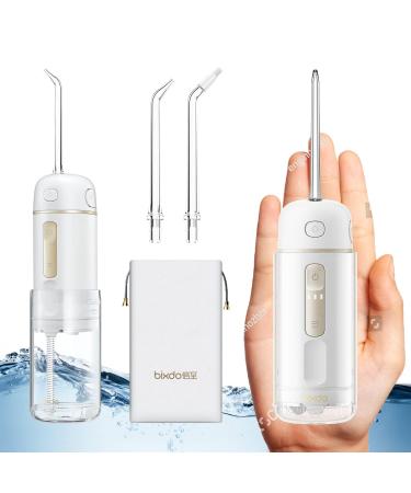 Water Flosser Cordless Oral Irrigator Portable Teeth Cleaner IPX7 Waterproof Electric Dental Flossers with 3 Modes for Braces Care Travel and Home Use