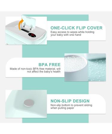 Wipe Warmer Baby Wipes Dispenser with UK Plug - Green | Baby Wet Wipes Holder - Buy Online on GoSupps.com