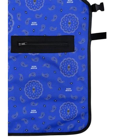 Buy King Midas Unisex Hair Stylist Apron - Blue | Premium Barber Apron for Professionals | International Shipping Available - Buy Online on GoSupps.com
