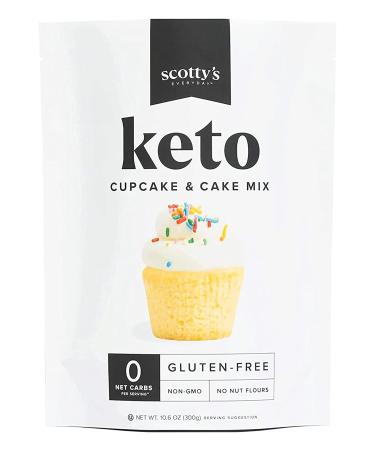 Keto Cupcake & Cake Mix - Gluten Free Zero Carb Keto Baking Mix - 0g Net Carbs Per Serving - Easy to Bake - No Nut Flours - Great Keto Dessert, Sugar Free, Non-GMO, Kosher. 10.6oz Mix 10.6 Ounce (Pack of 1)