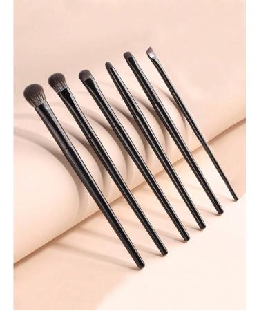 6-Piece Black Eye Makeup Brush Set | Professional Quality for Flawless Eye Looks | Shipping Worldwide - Buy Online on GoSupps.com