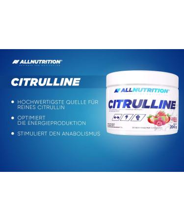 All-Nutrition Citrulline Malate 200g - Delicious Raspberry-Strawberry Flavored L-Citrulline for Enhanced Performance | International Shipping Available - Buy Online on GoSupps.com