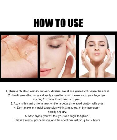 Instant Face Lift Cream Instant Lift Neck Eye Tightening Lifting Serum Anti-aging Face Cream For Tightener Skin Fine Lines & Wrinkles Within 2 Minutes Lifting Loose Sagging Skin for All Skin (2PC) - Buy Online on GoSupps.com