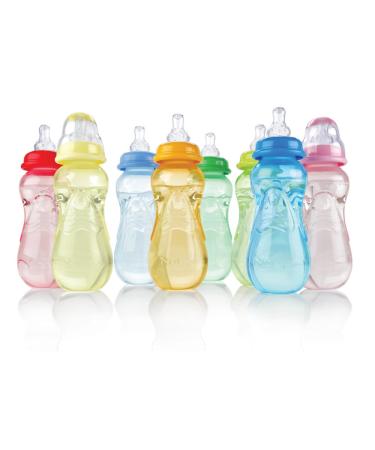 Nuby Non-Drip Standard Neck Bottles  10 Ounce  Colors May Vary  3 Count (Pack of 1) Colors May Vary 3 Count (Pack of 1) - Buy Online on GoSupps.com