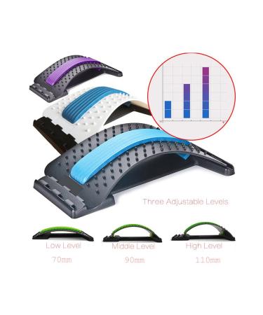 Back Massager Magic Stretcher - Pain Relief & Relaxation Equipment | Backhide & See Massager for Lumbar Support - Black/Purple - Buy Online on GoSupps.com