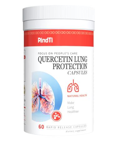 RindTi Quercetin with Bromelain Quercetin 500mg Capsules Immune Health Respiratory Wellness 60 Capsules