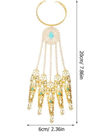 Didiseaon 2Pcs Practical Fashion More Comfortable Cozie Dance Shows Fingernail Tip Claw Rings Nail Bracelet Women Belly Nail Fingernail Claws Claw Fingers Cosplay Halloween Jewelry Paw - Buy Online on GoSupps.com