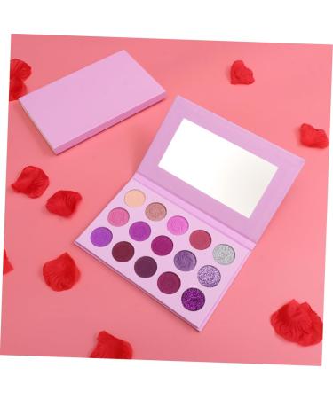 DOITOOL Eyeshadow Palette 15 Eyeshadow Eye Shadow Makeup Palette Powder Make up Kit Glitter Miss Woman Eyeshadow Compact 1 count (Pack of 1) Purple - Buy Online on GoSupps.com