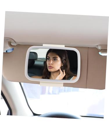 minkissy 1pc Car Vanity Mirror Automobile Makeup Mirror Vanity Sun Visor Mirror Auto Cosmetic Mirror Car Sun Visor Clip-on Vanity Mirror White Touch Aluminum Mirror Shade Car Travel - Buy Online on GoSupps.com