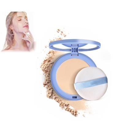 GAGK Matte Perfection Pressed Powder Matte Wet and Dry Powder Oil Control Face Pressed Powder Matte Smooth Setting Powder Waterproof Long Lasting Finishing Powder (Classic Ivory)