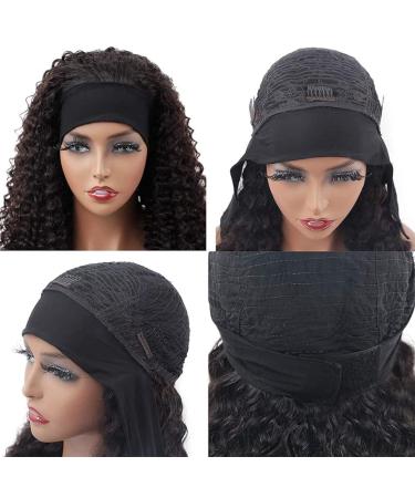 NICMISS 16 Inch Deep Wave Headband Wig | Brazilian Virgin Human Hair | Natural Black Color | 150% Density | Glueless Wear and Go Wig for Black Women - Buy Online on GoSupps.com