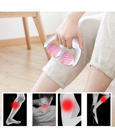 YGMXZL 360 Foam Massage Roller with 2 Massage Balls - Handheld Muscle Relief for Leg Neck Arm & Back Pain (Pink) - Buy Online on GoSupps.com