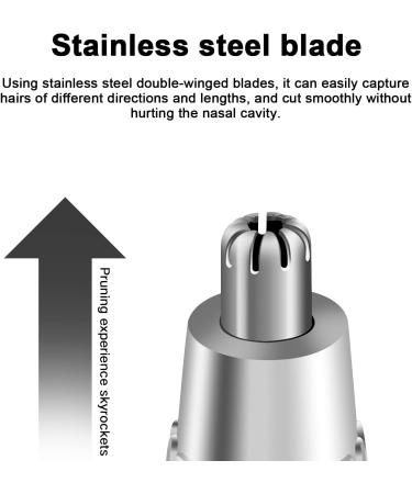 Painless Ear & Nose Hair Trimmer | Electric Hair Shaver for Men & Women | Portable Battery-Operated Facial Hair Clippers - Buy Online on GoSupps.com
