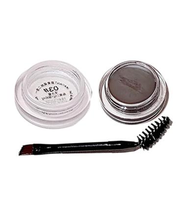 Byuexhp Eyebrow gel pomade long lasting eyebrow cream makeup pomade with brush for girlfriend wife boyfriend sister daughter home rain daily commute party dating dark brown