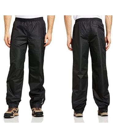 Pantz Men's Rain Rain Pants Waterproof Black Size XXL L Black - Black