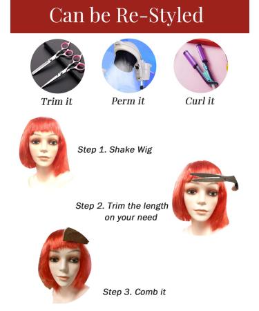 LOHO WONDERZ 9 Pieces Short Bob Hair Wigs - Candy Colored Cosplay Wigs for Women & Girls | Perfect for Daily Party & Bachelorette Decorations - Buy Online on GoSupps.com