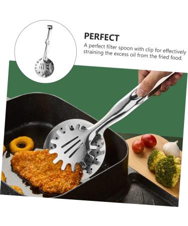 Buy Minkissy 1pc Stainless Steel Grill Tongs for Perfectly Fried Fish - Oil Drain Attachment - International Shipping Available - Buy Online on GoSupps.com
