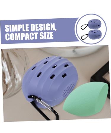 FRCOLOR 10 Pcs Beauty Egg Storage Box - Silicone Makeup Puff Holder & Travel Case for Powder Puffs - Purple Sponge Storage - Pack of 1 - Buy Online on GoSupps.com