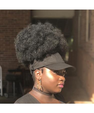CurlCap Natural Hair Backless Satin Lined Baseball Hat - Black - Buy Online on GoSupps.com