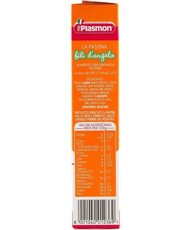 Italian Gourmet E.R. Plasmon Fili d'Angelo Pastina Infanzia Svezzamento From 6 Months 340 g + Pulpa Italian Gourmet Lot de 3 pulp 400 g - Buy Online on GoSupps.com
